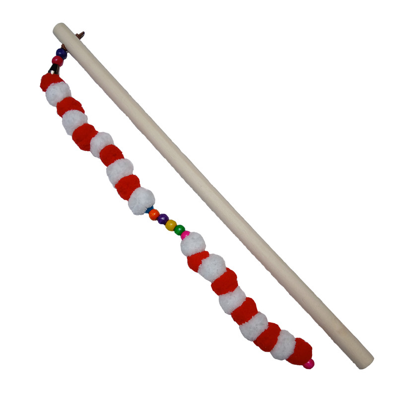 اسباب بازی سگ و گربه مدل چوب بازی ریسه CT105